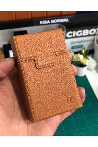 CIGBOXTR Sarma Tütün Için Sigara Tabakası Sigaralık Deri Kutu Cıgbox