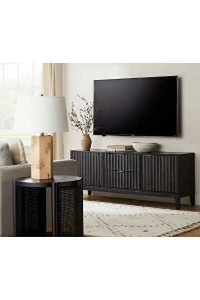one design Tv Ünitesi Ahşap Tv Standı Masif Ahşap Tv Konsolu