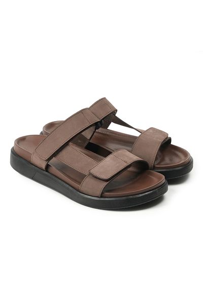 John May Papuci pentru bărbați AG- 23345-3 John May Nubuck Brown