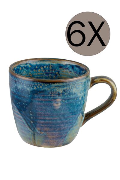 Bonna Porselen Sapphire Kupa 320 Cc Sph01mug 6'lı Takım