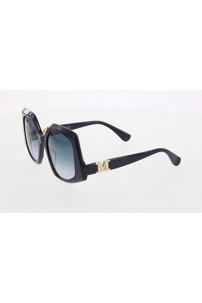 Maxmara Mm0012 56-20-140 Blue?Glassy Women's Sunglasses| 2022 Season Navy Blue Framed