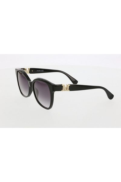 Maxmara Mm0014 56-18-140 Smoked Glass Women's Sunglasses| 2022 Season Black Framed