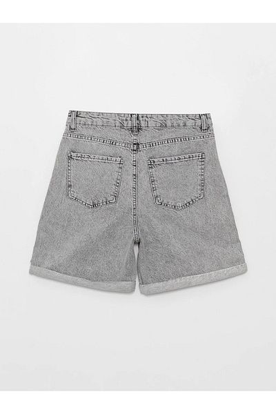 LC Waikiki LCW Jeans Standard Fit Ripped Detailed Women's Jean Shorts