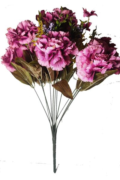 Cennet Home Karanfil Demeti 50 cm doğal görünümlü yapay çiçek