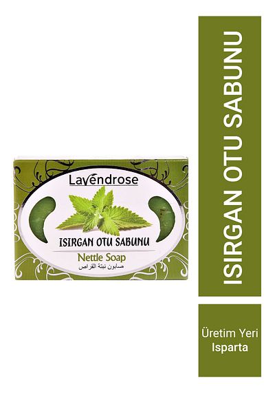 Lavendrose Nettle Soap - 100% Natural Nettle Soap - Hair Nourishing Soap - Mold Soap 100 Gr