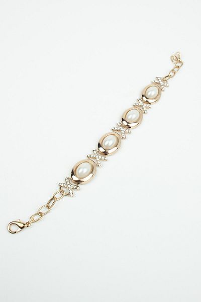 Pridza Bronze Bracelet - Zircon Stone Detailed