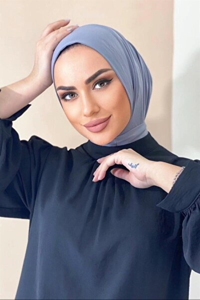 Organic Scarfs Hijabchi Kadın Tesettür Beyaz Çıtçıt Boyunluk Hijap Bone Model Eşarp Şal
