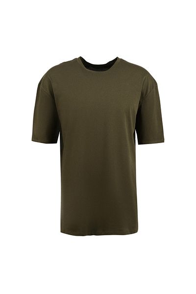 The Crow Crew Neck Printed Khaki Men's T-shirt Tc9010basıc