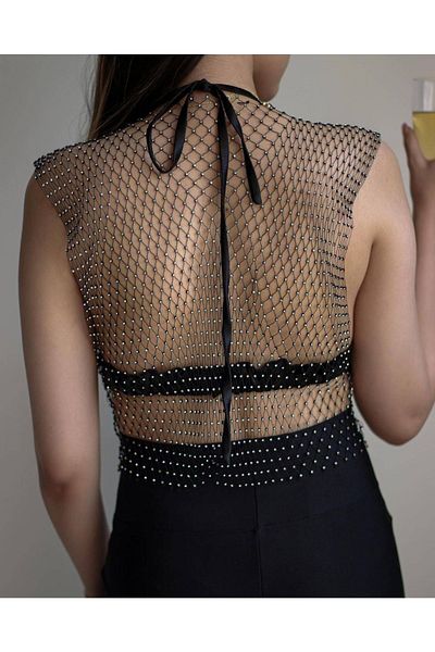 ŞAHPERA BUTİK Masters Design Stoned Bustier