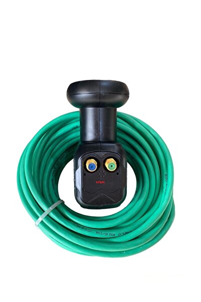 NcpLine 30 Metre Yeşil Dış Ortam Uydu Çanak Anten Kablosu + 2 Li Lnb Full Hd ...