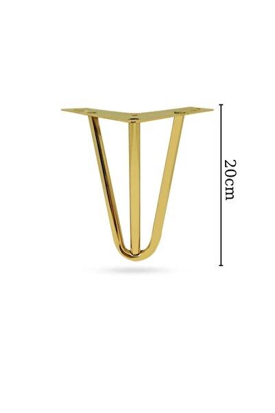 ARON (1 ADET) 20cm Martı Ayak Altın Tv Ünite Konsol Şifonyer Kanepe Koltuk Dolap Ayağı