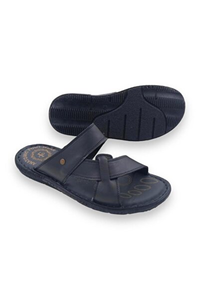 Waresta М'які нековзні підошви, натуральна шкіра, чоловічі тапочки для щоденного використання Wrst859