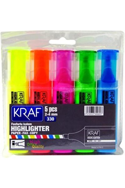 KRAF FOSFORLU KALEM 5 LI SET (330)