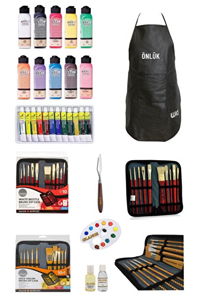 GLANCE Profesyonel Fanart Academy 12x12 Ml Yağlı Boya Artdeco 140 Ml Akrilik ...