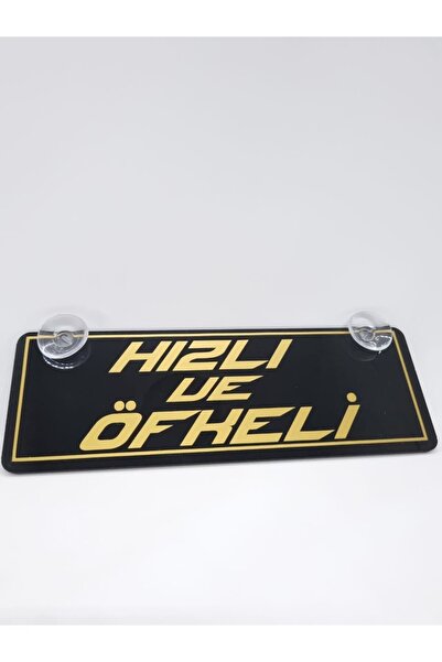 CybillStore HIZLI VE ÖFKELİ YAZILI GOLD SERİSİ PİANO BLACK VANTUZLU DEKOR PLE...