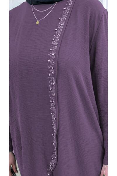 Aşkı Endam Σετ πέτρας Şimal Plus Size Dark Dusty Rose