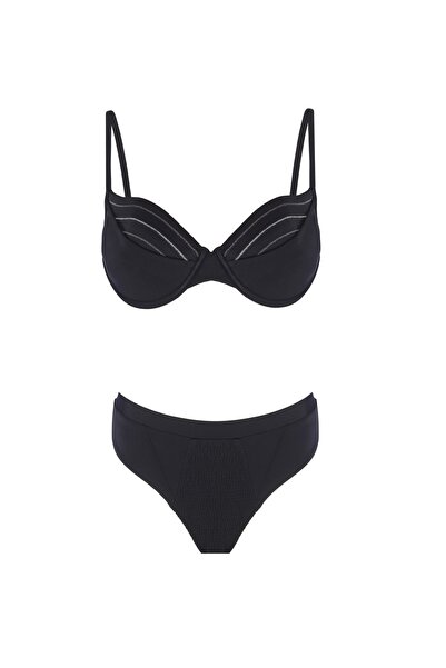 Monument Swimwear Adeena New - Bikini Takım - Siyah Gümüş