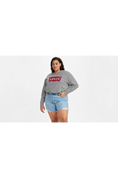 Levi's Стандартен суитшърт с графичен дизайн и полукръгла яка (плюс)