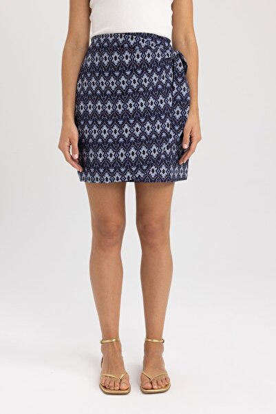 DeFacto A-vonalú etnikai mintás, normál derék Aerobin miniszoknya A9708ax23hs