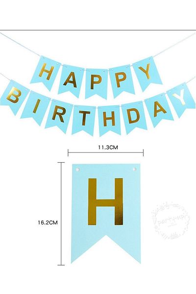 Parti Station Happy Birthday Banner Transparent Balloon Set with Text and Confetti