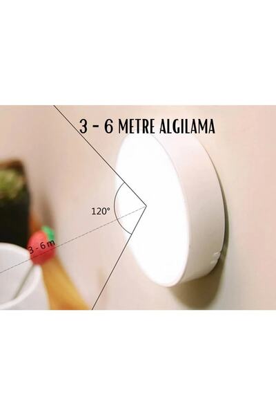 Hubstein 4 Adet Pır Hareket Sensörlü Usb Şarj Edilebilir Led Işık Lamba Dolap Içi Ev Lamba