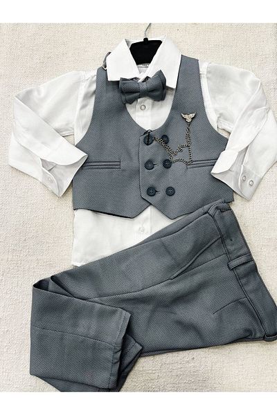 Carinos kids boy vest suit with accessories