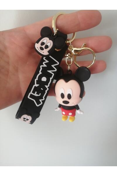 by.accessoriess سلسلة مفاتيح ميكي ماوس (قطعة واحدة) لتزيين حقيبة الهدايا