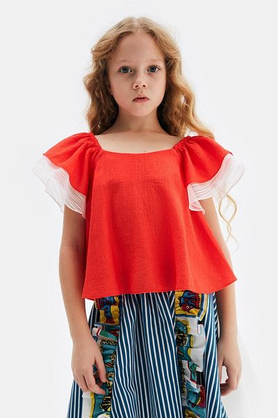 Lia Lea Girl's Red Blouse 23ss0l03682