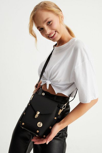 TH __cs__ Dámská crossbody kabelka Th-yk13814 Černá