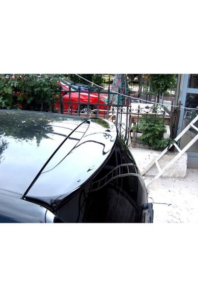 HYM TUNİNG Hyundai Getz Spoiler, Piano Black Abs Plastik, Cam Üstü Spoyler, Parlak Siyah Boyalı, 2006 2011 Uyum