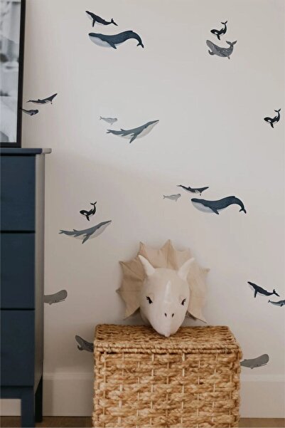 WALLHUMAN Büyük Balıklar Çocuk Odası Duvar Stickerı