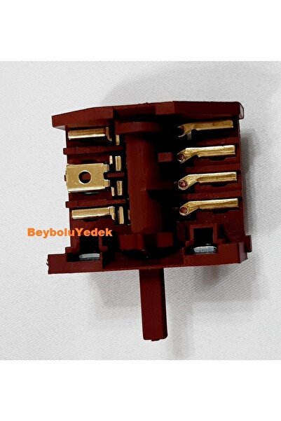 FullYedek Luxell Börekçi Şalter , Fırın Kademe Anahtarı 4+4 Şartel 4 Konum + off