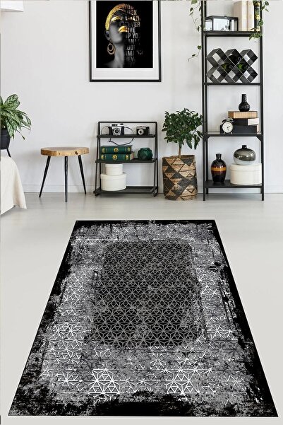 THEMODERNHANE Dijital Baskı Yıkanabilir Kaymaz Taban Leke Tutmaz Yolluk Kilim...