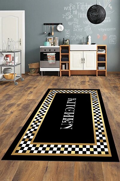 THEMODERNHANE Dijital Baskı Yıkanabilir Kaymaz Taban Leke Tutmaz Kolay Temizl...