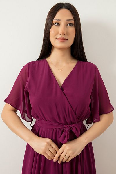 PULLIMM Rochie din șifon cu mâneci 22-253