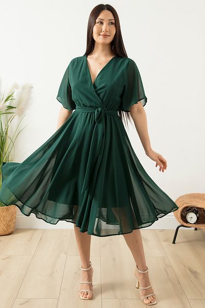 PULLIMM Rochie din șifon cu mâneci 22-253