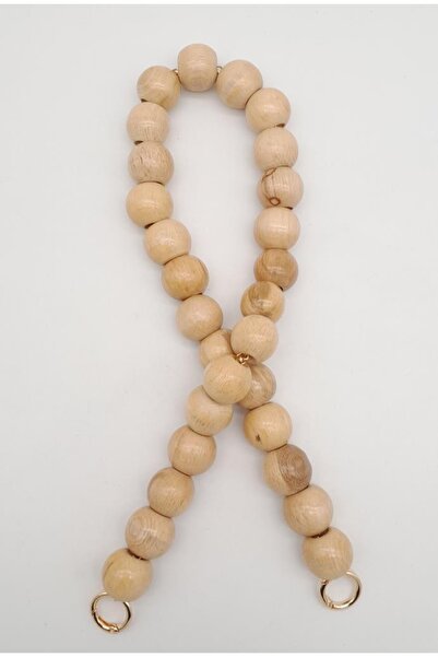 angel çanta aksesuar مقبض خشبي مطرز باللون الذهبي الفاتح مقاس 70 سم