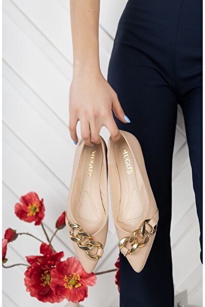 Lolita Love Shoes Balerini din piele cu lanț Elona