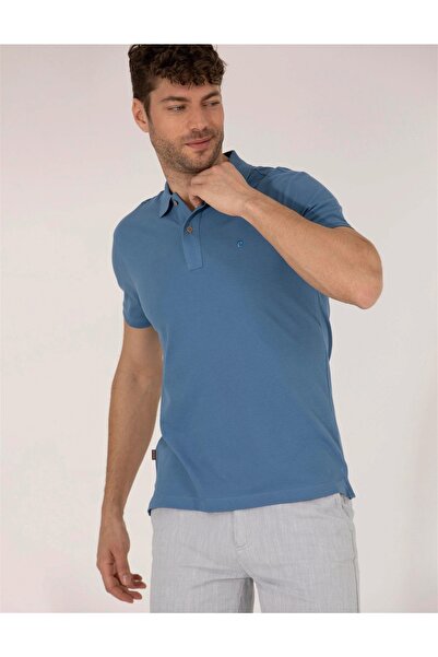 Pierre Cardin Tricou de bază cu gât polo albastru închis