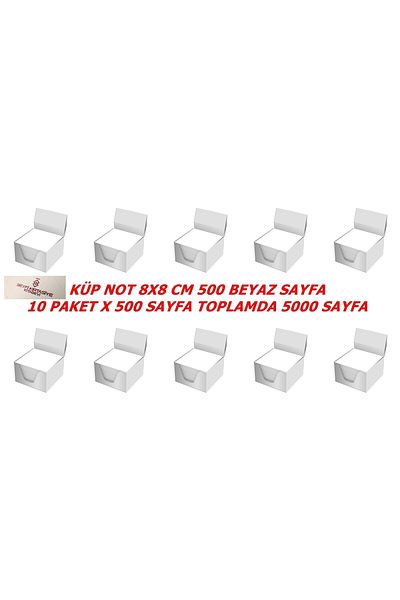 SEYFİKİRTASİYE 8X8 CM UMUR CUBE NOTE 500 PAGES X 10 PACKAGES TOTAL 5000 PAGES