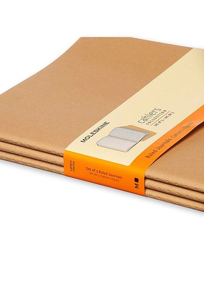 Moleskine Cahier XL 3-Piece Lined Notebook, 19x25cm