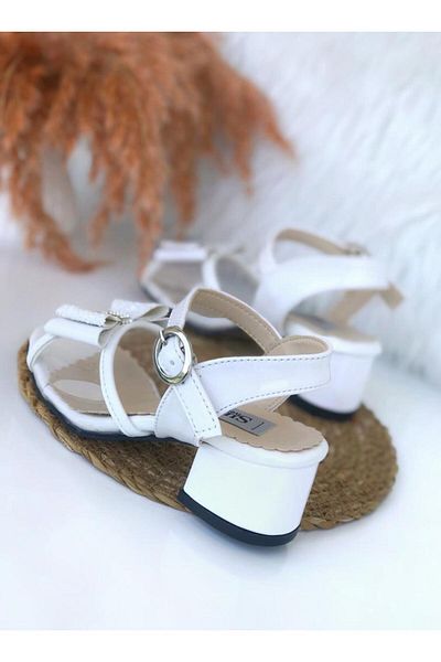 Surpie Shoes Bow Detailed Heeled Children's Shoes