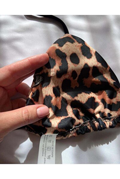 nuriçgiyim Σετ μπικίνι λεοπάρ διπλού χρώματος