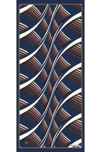 19V69 ITALIA Geometric Pattern Lino Series with Shawl Hanger and Gift Set 90x200 Cm
