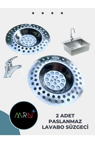 Mirvano 2 Pieces Stainless Sink Strainer, Sink Filter, Drain Strainer