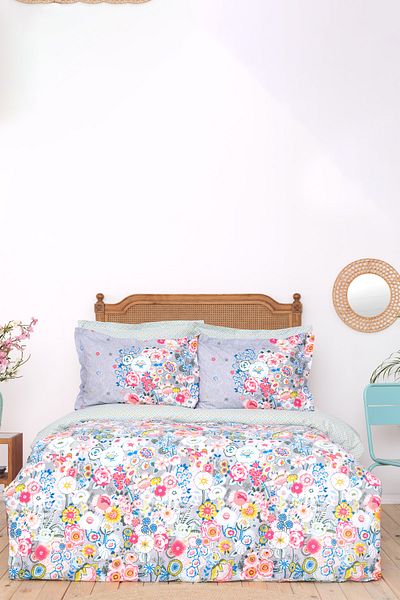 Karaca Home Set cuvertură de pilota unică Dulce Blue 100% bumbac