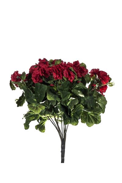 ASÇ YAPAY ÇİÇEK Büyükü Demet Sardunya Kırmızı