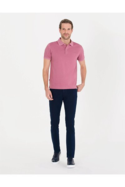 Pierre Cardin Μπλουζάκι Polo Neck Dusty Rose Slim Fit