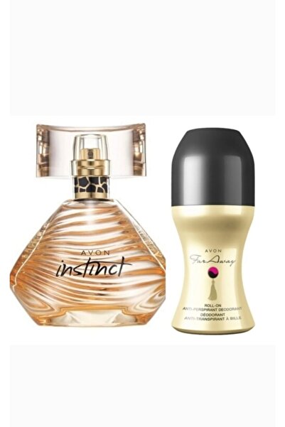 AVON instinct 50 ml kadın Edp ve far away rolon 50 ml 2 li set