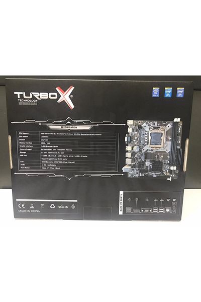TURBOX H81 Motherboard 4Th Generation Supported 1150 Pin M2 Sata Input